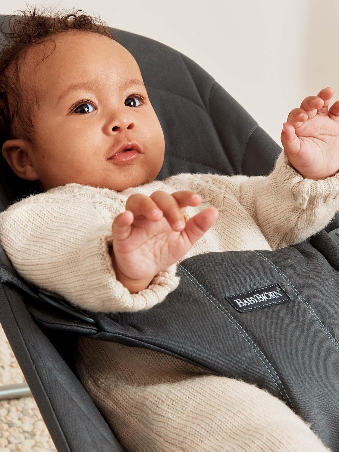 BabyBjörn Wipstoeltje Bliss Antracietgrijs - 60% Korting