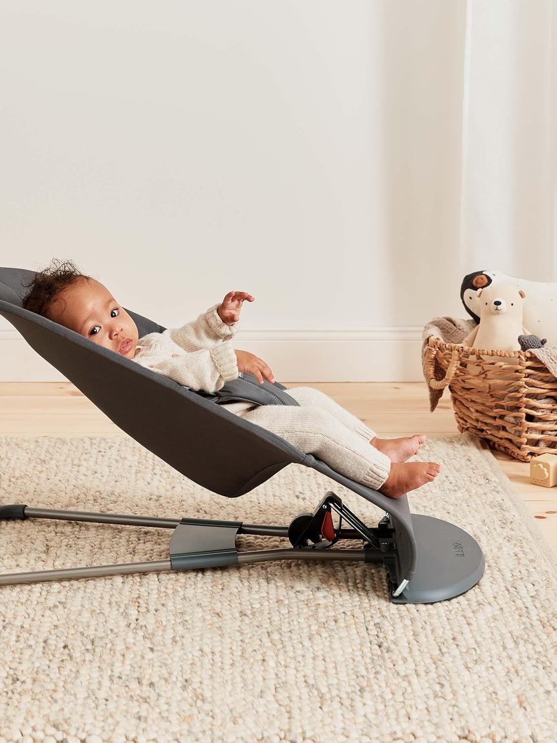BabyBjörn Wipstoeltje Bliss Antracietgrijs - 60% Korting