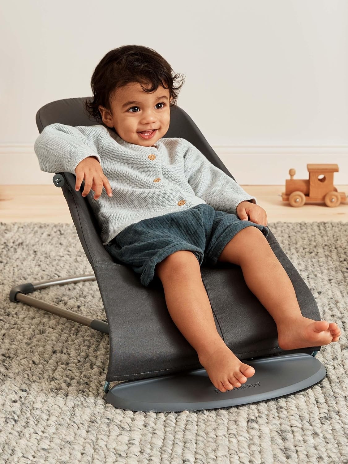 BabyBjörn Wipstoeltje Bliss Antracietgrijs - 60% Korting