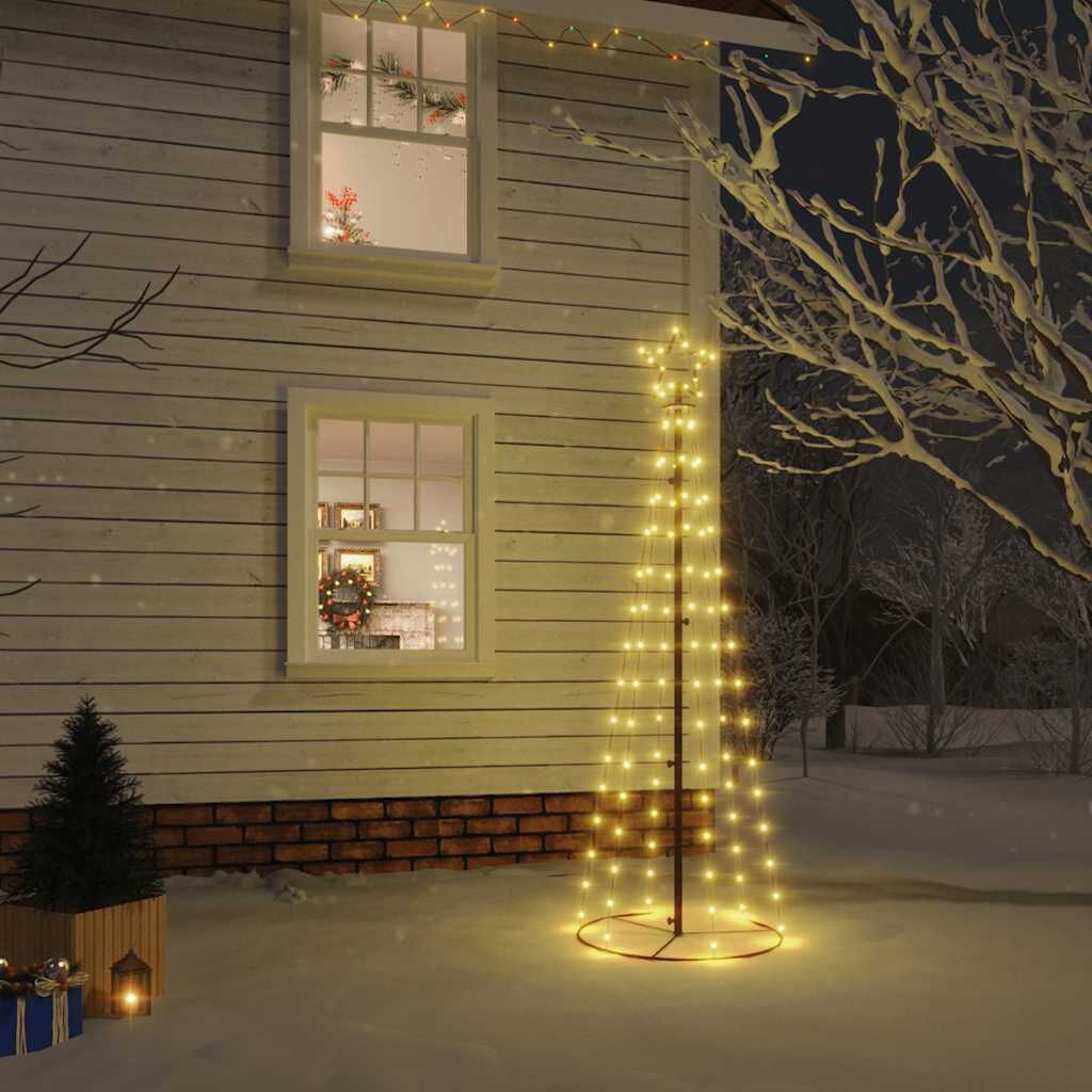 Kegelkerstboom 108 LED's 70x180 cm Warmwit - 85% Korting
