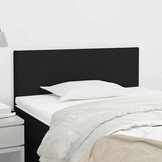 VidaXL Hoofdbord Zwart Stof 90x5x78/88 cm - 78% Korting!