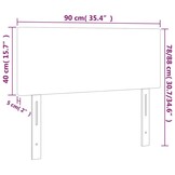 VidaXL Hoofdbord Zwart Stof 90x5x78/88 cm - 78% Korting!