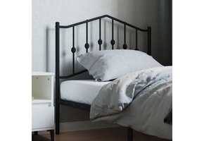 vidaXL Hoofdbord Metaal Zwart 90 cm - 76% Korting!