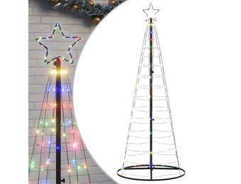 Kleurrijke LED Kerstboom 182cm - 200 LEDs - 8 Lichtstanden - 85% Korting!