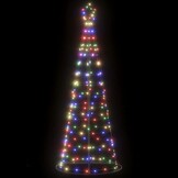 Kleurrijke LED Kerstboom 182cm - 200 LEDs - 8 Lichtstanden - 85% Korting!