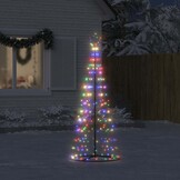Kleurrijke LED Kerstboom 182cm - 200 LEDs - 8 Lichtstanden - 85% Korting!