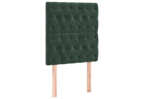 Hoofdborden Fluweel Donkergroen 2 st 80x7x78/88 cm - 80% Korting!