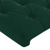 Hoofdborden Fluweel Donkergroen 2 st 80x7x78/88 cm - 80% Korting!