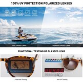 Retro Zonnebril Rond Gepolariseerd UV400 - 79% Korting