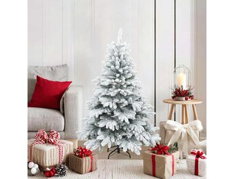 Moderne Kerstboom Sneeuw Wit 120cm - 80% Korting