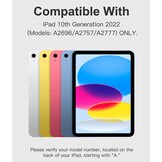iPad 10e Gen Hoes met Afneembaar Toetsenbord & Penhouder - Zwart (76% Korting)
