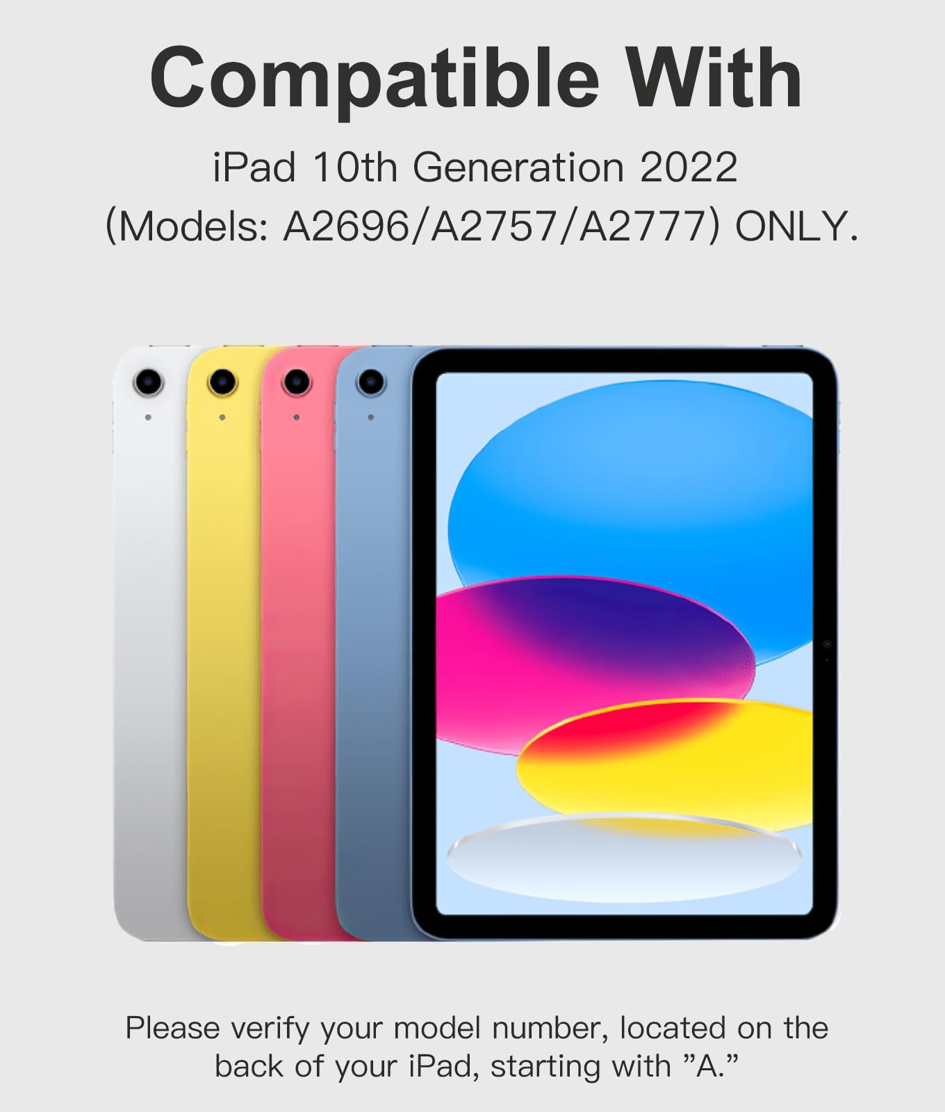 iPad 10e Gen Hoes met Afneembaar Toetsenbord & Penhouder - Zwart (76% Korting)