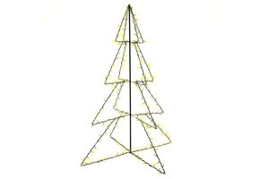Kegelkerstboom met 240 LED's (115x150cm) - Binnen/Buiten - 78% Korting
