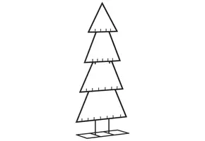 Metalen Kerstboom Frame 125cm Zwart - 78% Korting
