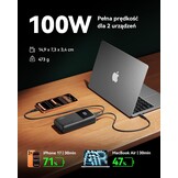INIU Powerbank 100W 25000mAh - Snel laden voor Laptop, Telefoon & Tablet
