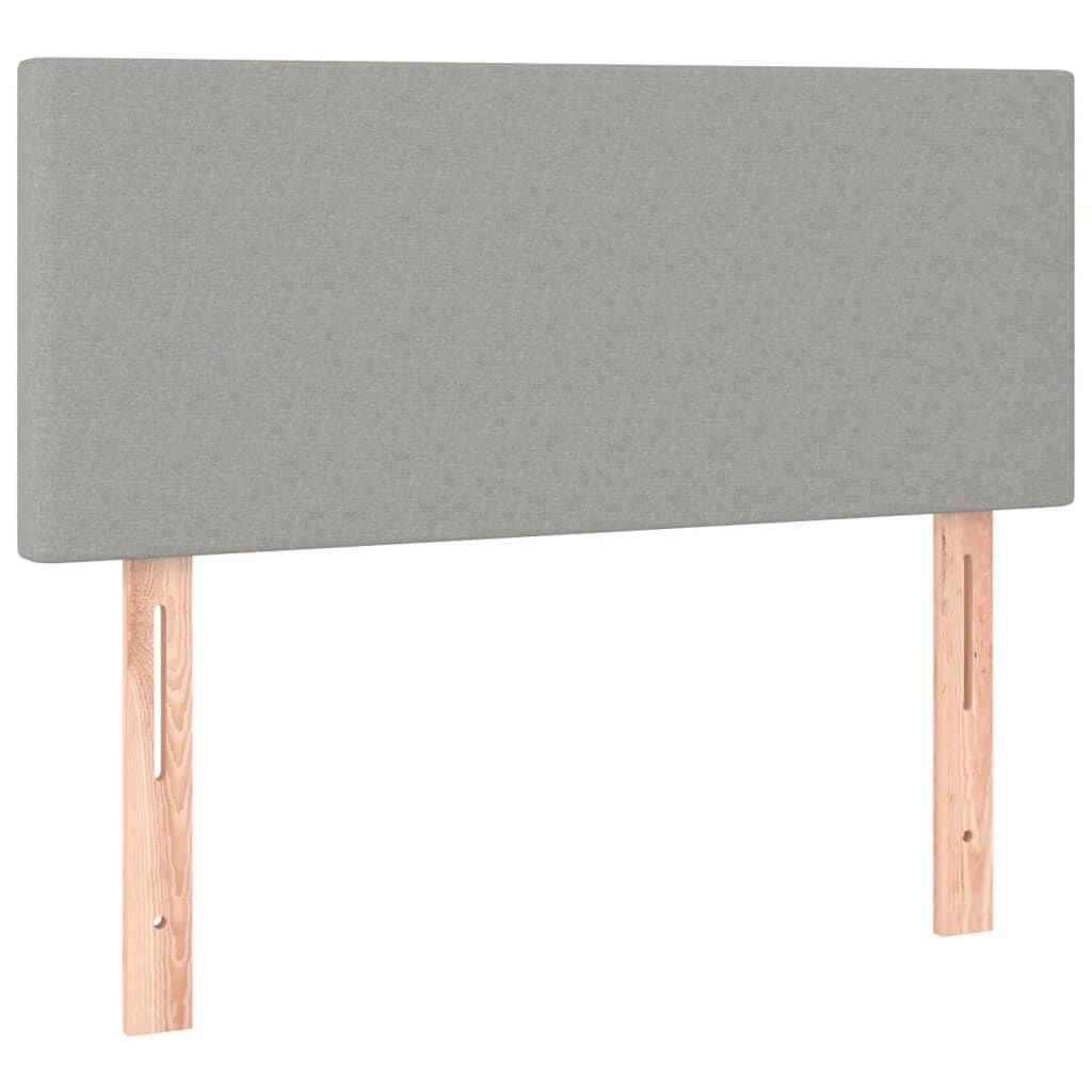 vidaXL Hoofdbord 90x5x78/88 cm Stof Lichtgrijs - 77% Korting!