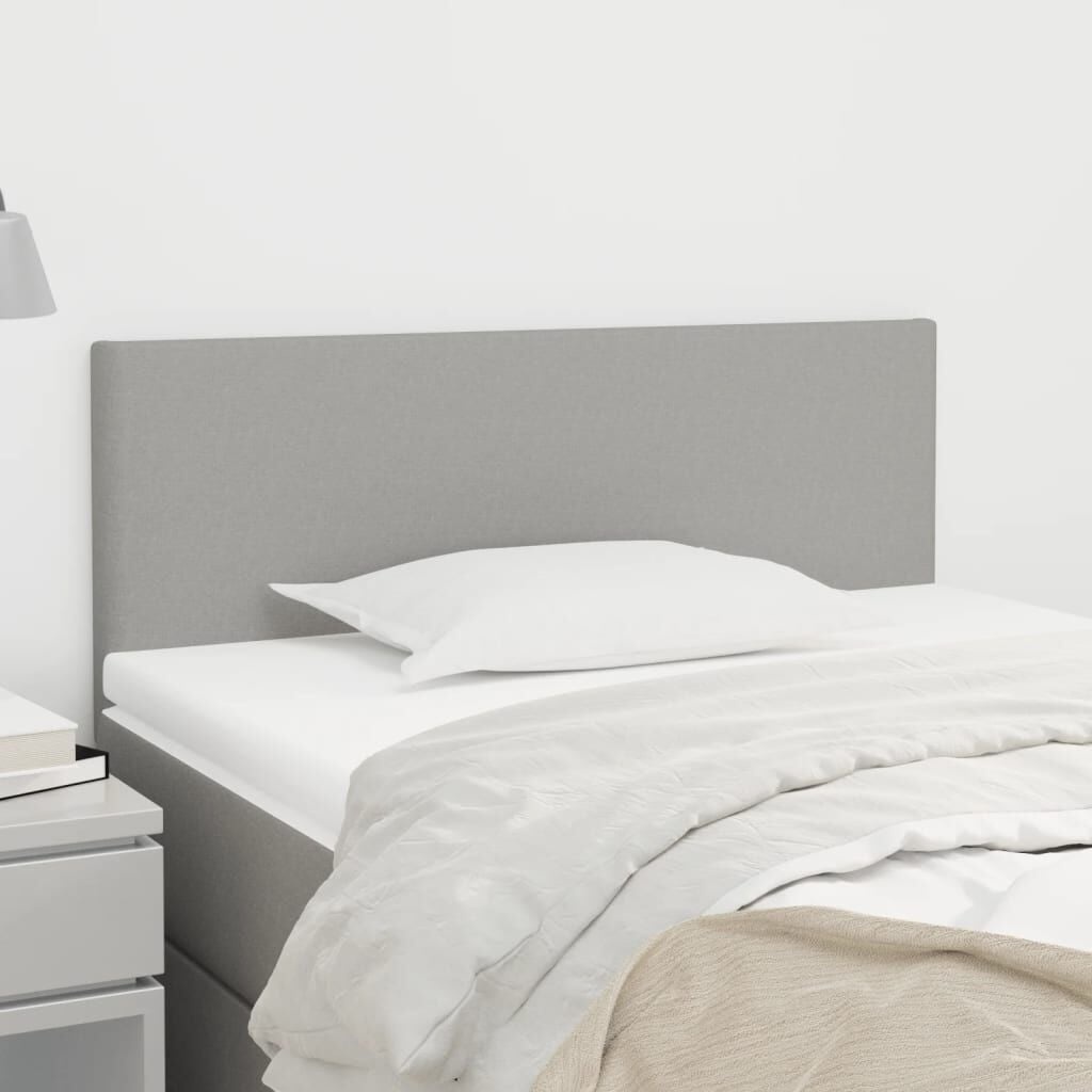 vidaXL Hoofdbord 90x5x78/88 cm Stof Lichtgrijs - 77% Korting!
