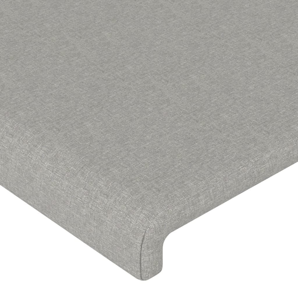 vidaXL Hoofdbord 90x5x78/88 cm Stof Lichtgrijs - 77% Korting!