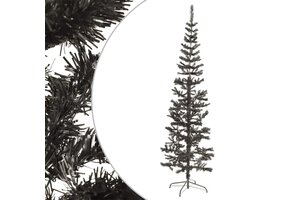 Nette Zwarte Smalle Kerstboom 240cm met 33% Korting
