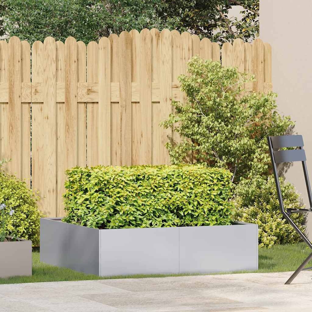 Gegalvaniseerd Stalen Plantenbak 100x100x30 cm - 34% Korting