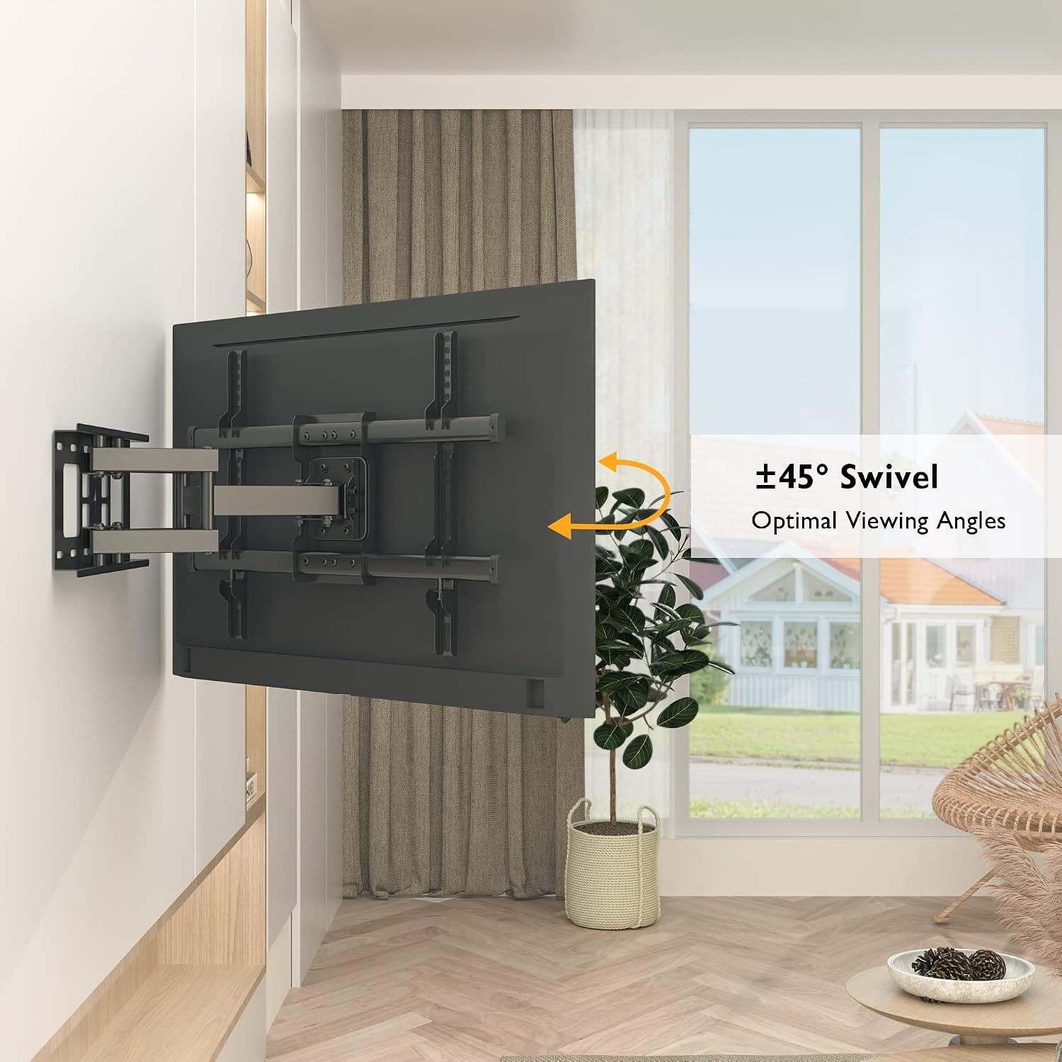 TV Muurbeugel 32-85" 60kg Draaibaar & Kantelbaar met 34% Korting