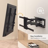 TV Muurbeugel 32-85" 60kg Draaibaar & Kantelbaar met 34% Korting