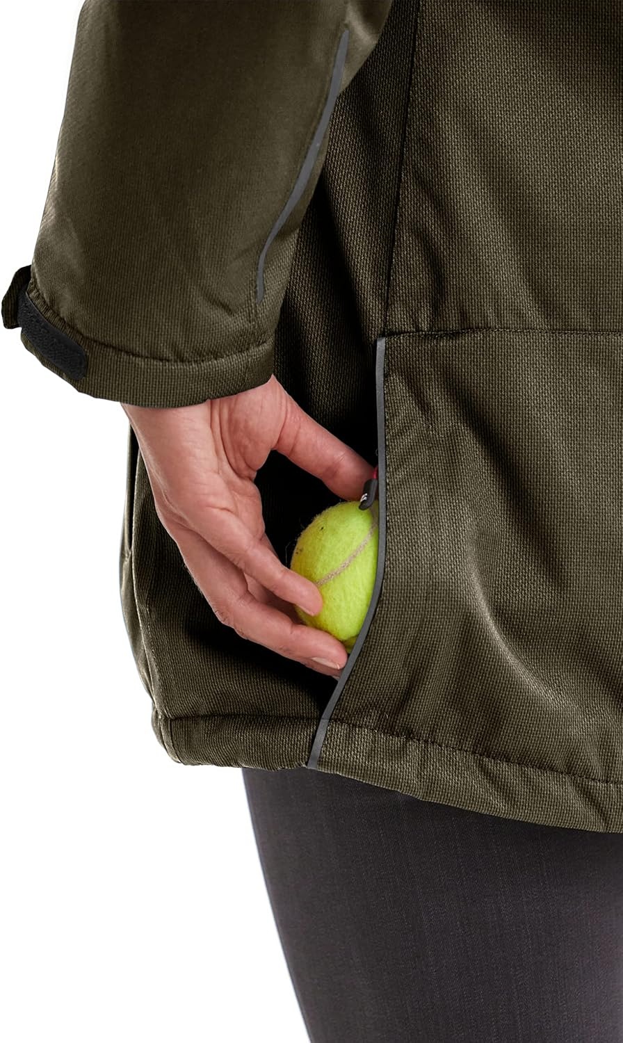 Dames Parka Hondenbezitters - Donkerolijf - 35% Korting