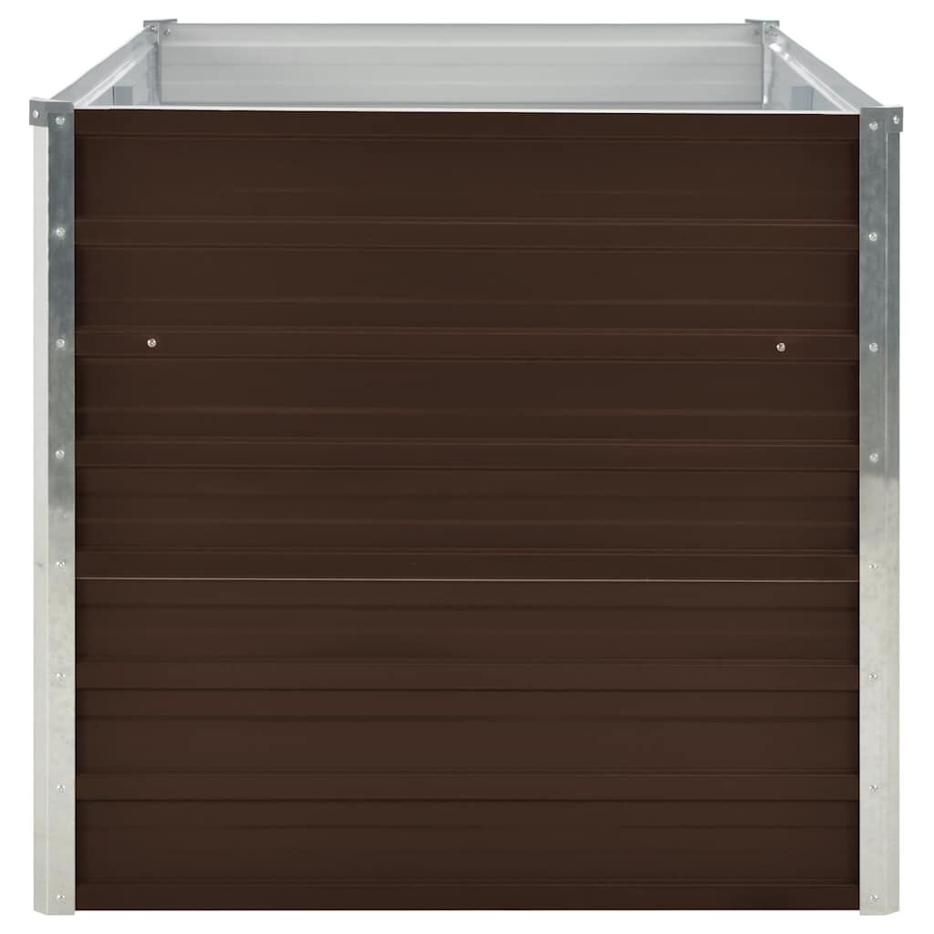 Verhoogde Plantenbak Staal 160x80x77 cm Bruin - 34% Korting