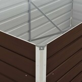 Verhoogde Plantenbak Staal 160x80x77 cm Bruin - 34% Korting