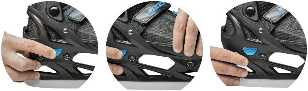 Verstelbare IJshockeyschaatsen Jongens Zwart/Blauw (34-37) - 34% Korting!