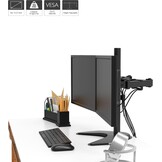 Dubbele Monitorarm voor 2 Schermen (13-27") - 29% Korting