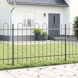 VidaXL Tuin Hek Grijs (42% Korting!) - 1.7 x 1.5 m Poedergecoat Staal
