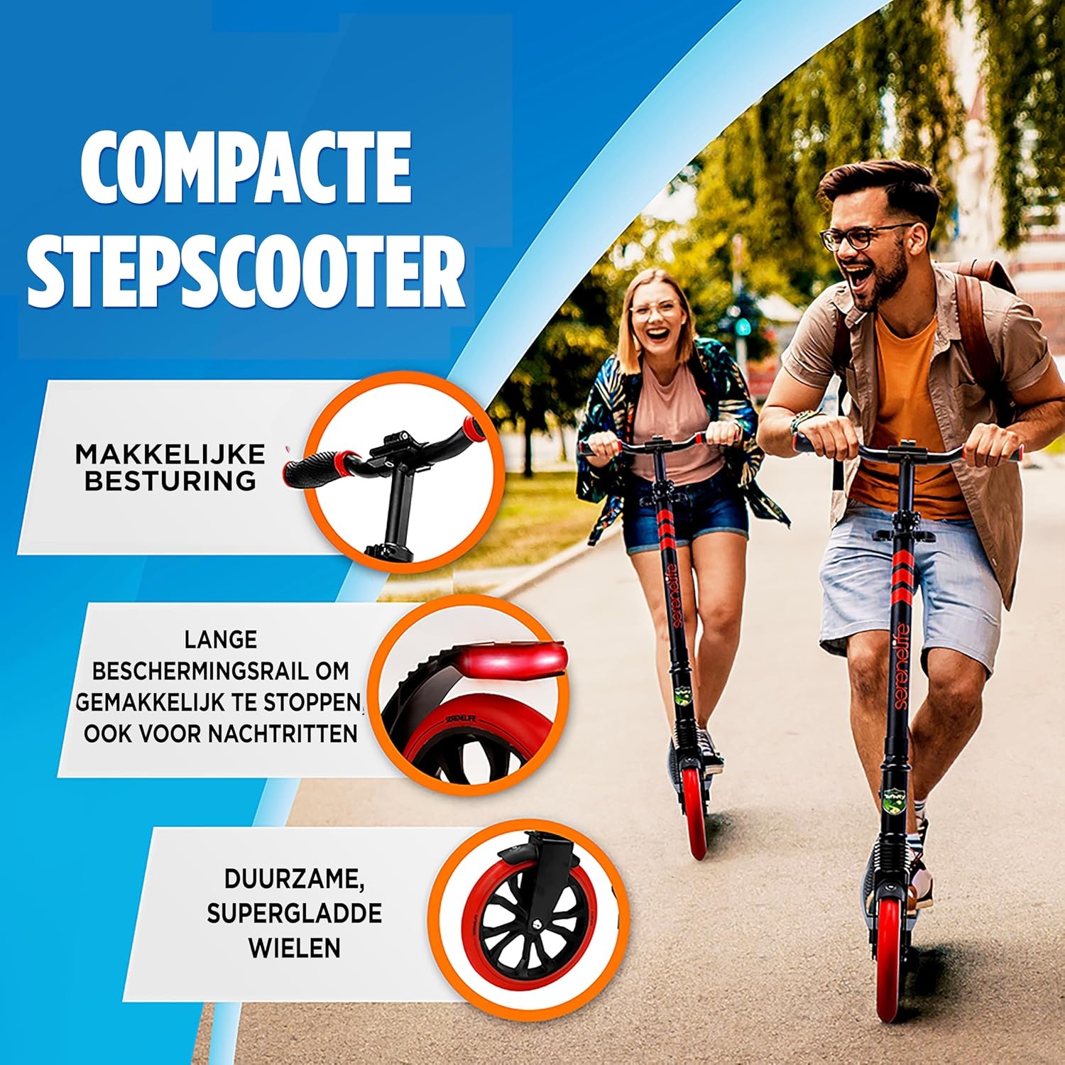 Opvouwbare Step met Verstelbare Hoogte & Vering - 34% Korting!