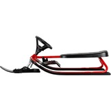 Kinder Sneeuwslee met Stuur & Rem - Rood/Zwart (34% Korting)