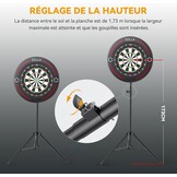 Draagbare Dartbord Standaard 34% Korting | Massief Metaal