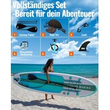 Opblaasbaar SUP Board Allround 320cm | Ultra-licht 7.4 kg | 140 kg draagvermogen | 35% Korting