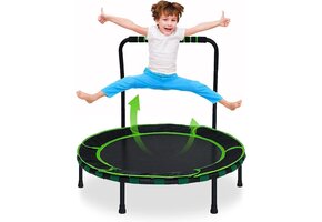 Inklapbare Kindertrampoline Ø 91 cm - Groen - 34% Korting!