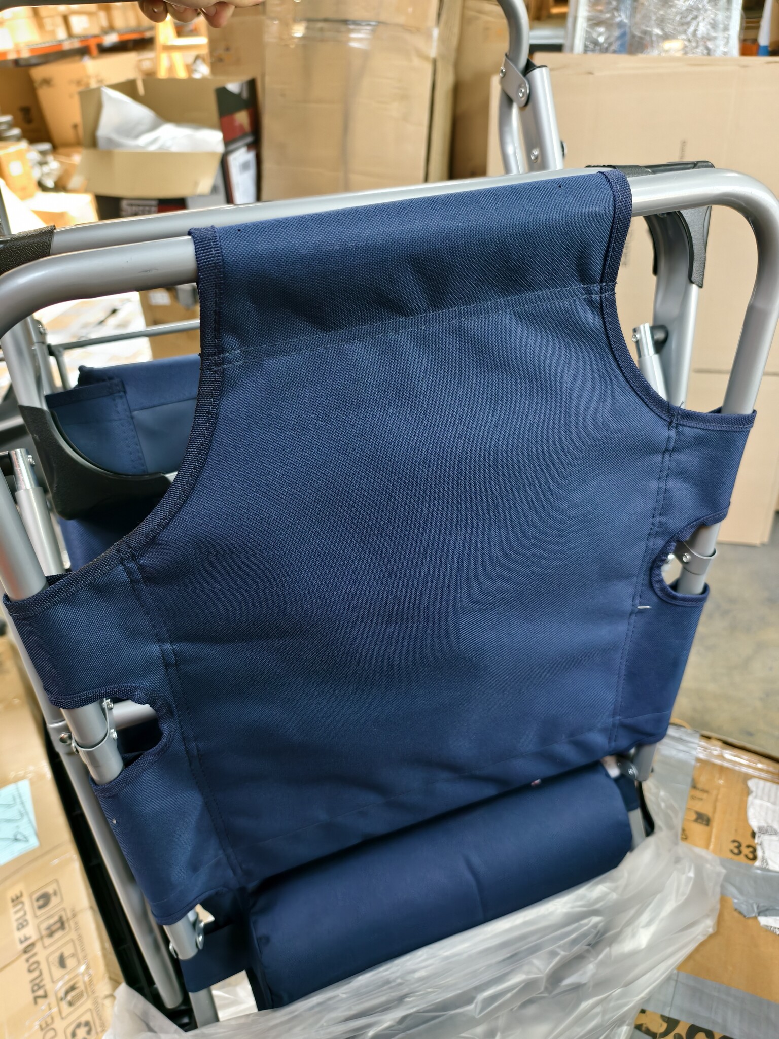 Marineblauwe Ligstoel 2-in-1 met Hoofdsteun | 53% Korting