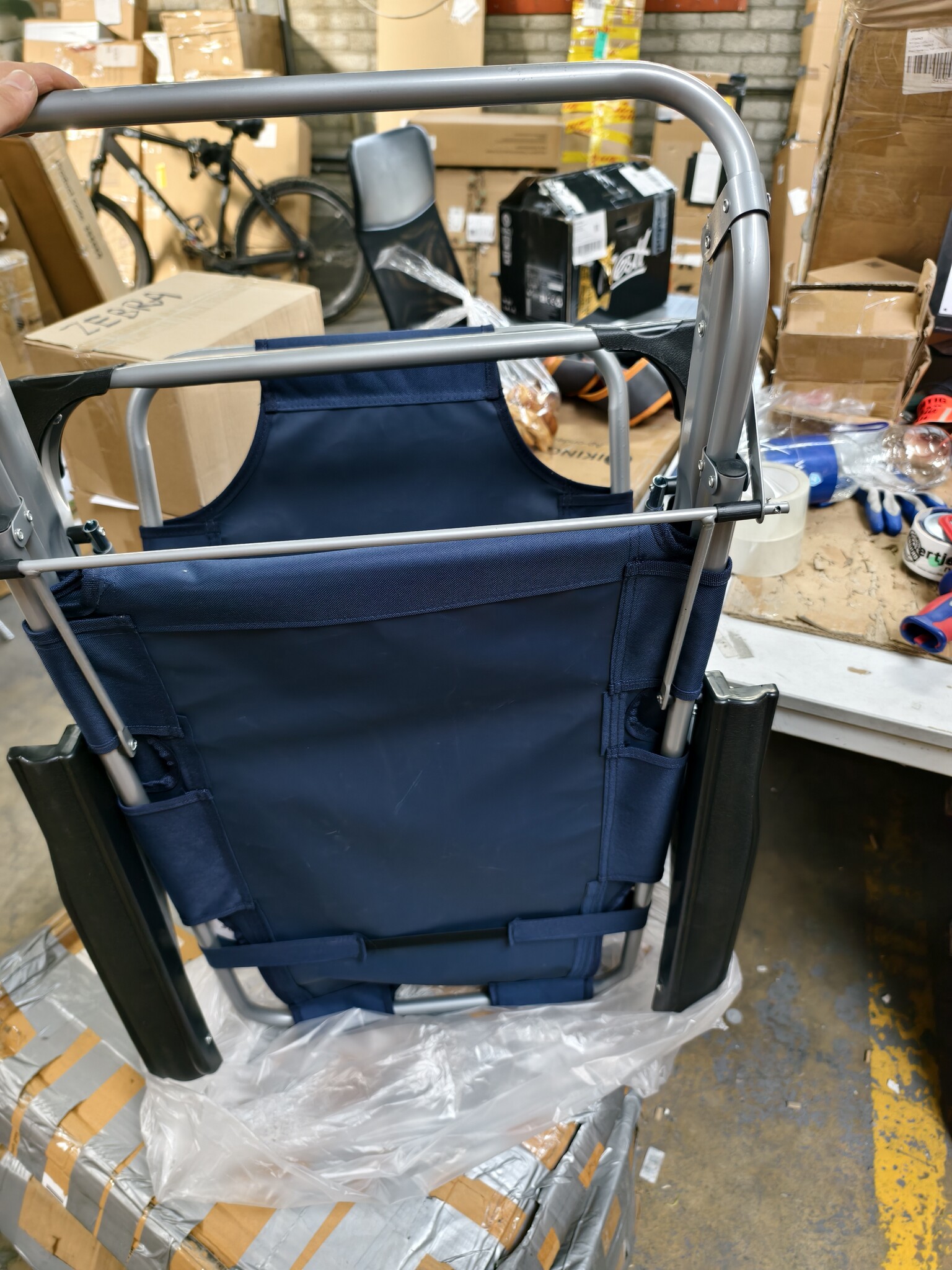 Marineblauwe Ligstoel 2-in-1 met Hoofdsteun | 53% Korting