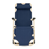 Marineblauwe Ligstoel 2-in-1 met Hoofdsteun | 53% Korting