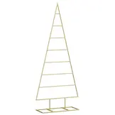 vidaXL Kerstdecoratie kerstboom 125 cm metaal zwart
