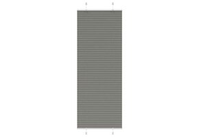 Plissé rolgordijn Antraciet 80x200cm - 33% Korting