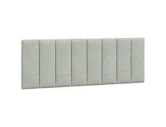 vidaXL Hoofdbordkussen 140cm Lichtgrijs Velvet - 34% Korting