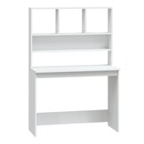 Wit Bureau met Schappen (102x45x148 cm) - 59% Korting