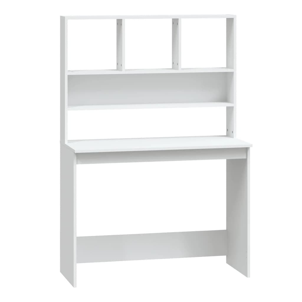 Wit Bureau met Schappen (102x45x148 cm) - 59% Korting