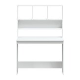 Wit Bureau met Schappen (102x45x148 cm) - 59% Korting