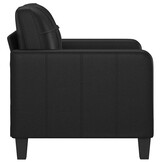 vidaXL Fauteuil Kunstleer Zwart - 35% Korting