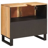 vidaXL Badkamer wastafelkast Bruin 62 x 33 x 58 cm Massief Mango Hout