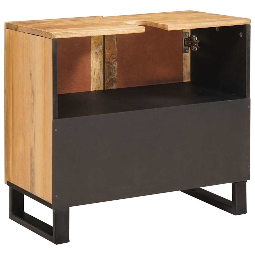 vidaXL Badkamer wastafelkast Bruin 62 x 33 x 58 cm Massief Mango Hout