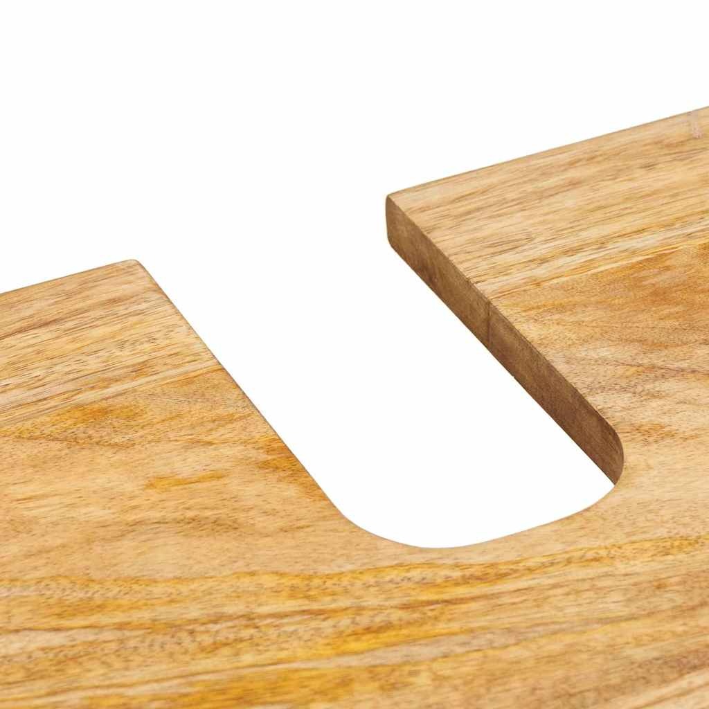 vidaXL Badkamer wastafelkast Bruin 62 x 33 x 58 cm Massief Mango Hout